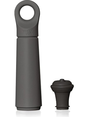 Mcreative Vin Şarap Vakum Seti, Koyu Gri (1 Pompa, 1 Şarap Tıpası), Kutulu