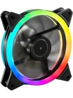 Mcreative Rainbow Rgb Kasa Fanı 12CM Renkli Gökkuşağı Fanı