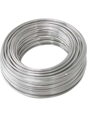 Alüminyum Çiçek Teli, Gümüş Renk Kalınlık : 3.00 mm - 10 Metre