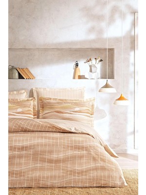 Teresa Çift Kişilik Ranforce Nevresim Takımı - Kiremit 200 x 220