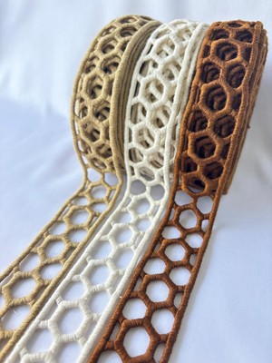 Tasarımlı Dekoratif Şerit Aksesuarı (Kahverengi)