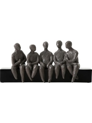 Concept Friends Biblo Siyahgri 41 x 9 x 18  cm