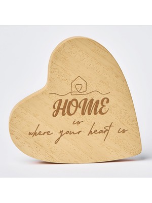 Mcreative Ev Kalbinizin Olduğu Yerdir Yazılı Masaüstü Kalp