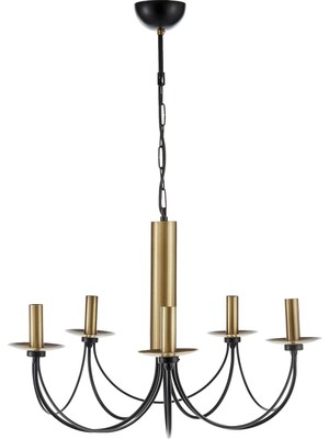 Mcreative Dofa 5'li Eskitme Siyah Avize 5 x E14