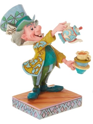 Mcreative Traditions By Jim Shore Alice Harikalar Diyarında Dekoratif Figür, Çılgın Şapkacı, 12  cm , Çok Renkli