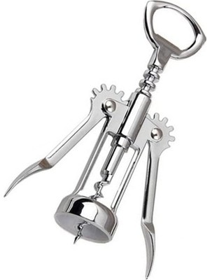 Mcreative Home Paslanmaz Çelik Tirbuşon Konserve, Mantar Kapak Şarap Açacağı, Standart