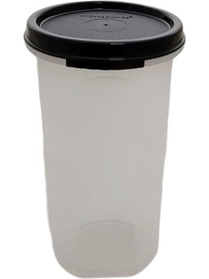 Circular 650 ml Siyah Yumurta Kabı Yuvarlak Kutu Kuru Saklama Stoku Dekorasyon Geri Sihirli Kutu Kahve Pedleri Için