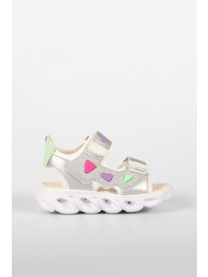 Vicco Hilda Kız Çocuk Işıklı Sandalet Beyaz