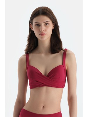 Dagi Bordo Kaplı Bikini Üstü