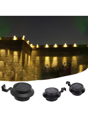 Mcreative LED Solar Oluk Işığı Dunanar Işığı Günanenlik Çit Işığı Bahçe Aydınlatması Solar Bahçe LED Aydınlatma LED Işık Bahçe Işığı Güneş Enerjili Yol Aydınlatma Işığı Işık Sensörlü, Robeve, Siyah