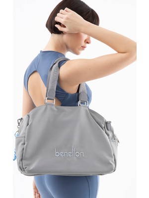 Benetton Kadın Kol Çantası Gri BNT1483