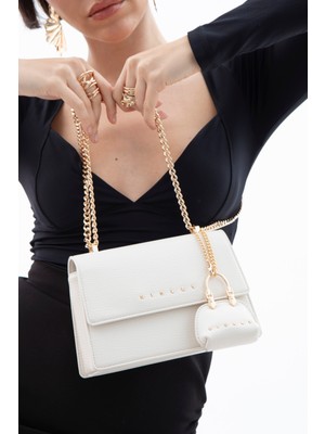 Sısley Kadın Çapraz Çanta Beyaz SLY152