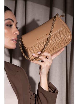 Sısley Kadın Çapraz Çanta Camel SLY181