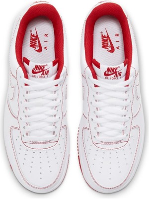Nike Air Force 1 '07 Low White/red Erkek Sneaker