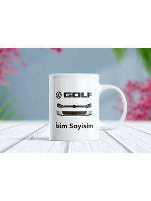 Berilden Store Volkswagen Otomobil Tasarımlı Isim Özelleştirilebilir Kupa Bardak