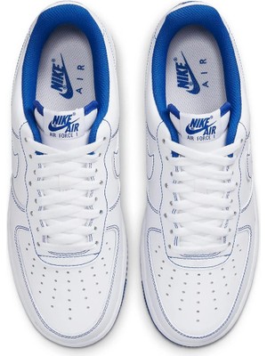 Nike Air Force 1 '07 Low White/blue Erkek Sneaker
