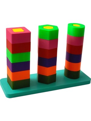 3D Montessori Eğitici Renkli Oyuncak