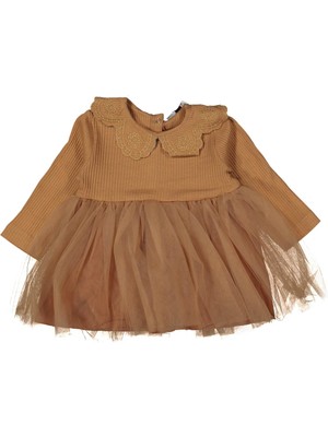 Kız 6/18 Ay Brode Yakalı Tütülü Elbise