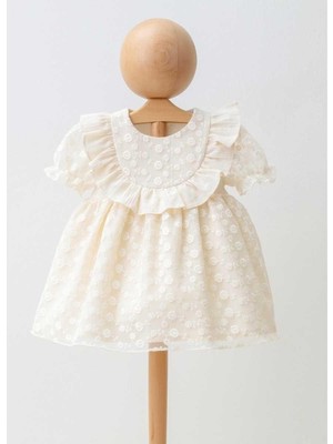 Kız 6/24 Ay Brodeli Tül Elbise