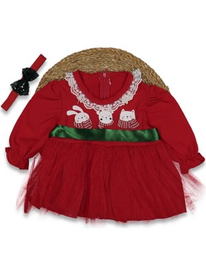 Kız 6/18 Ay Yakası Fistolu Elbise