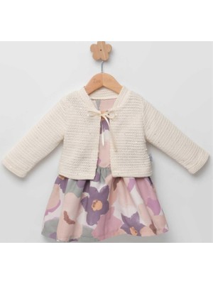 Kız 6/18 Ay Ipaskılı Yelekli Elbise