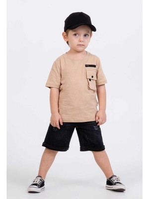 Erkek 2/5 Yaş Donino Fermuarlı Şapkalı Takım