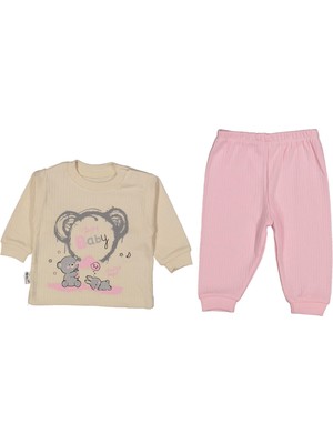 Unısex 6/18 Ay Baby Bear Baskılı Takım