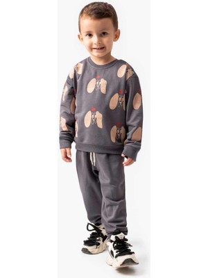 Erkek 9/24 Ay Köpek Baskılı 2ip Takım