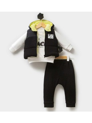 Erkek 6/18 Ay Şişme Yelekli 3 Lü Takım