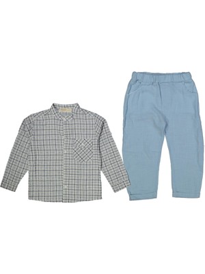 Erkek 3/6 Yaş Mapaca Kareli Gömlekli Tkm