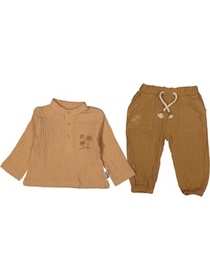 Erkek 6/18 Ay Ağaç Nakışlı Decatur Müslin Tak