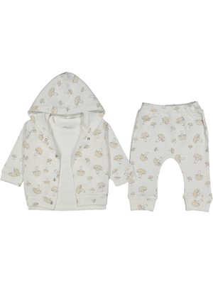 Unısex 3/18 Ay Mantarlı 3'lü Takım