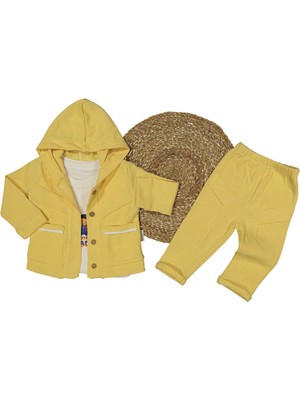 Erkek 9/24 Ay Cepli Biyeli Kapşonlu Takım