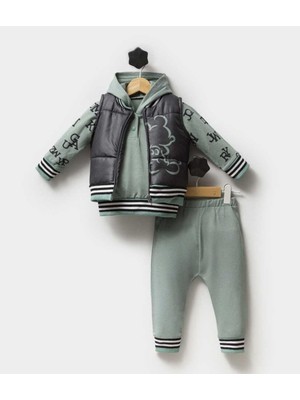 Unısex 6/18 Ay Şişme Yelekli 3 Lü Takım