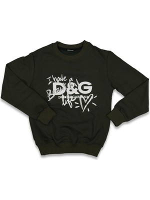 Erkek 9/12 Yaş 2ip Dg Baskılı Sıfır Yaka Sweat