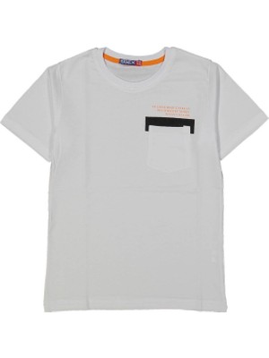 Erkek 13/16 Yaş Cepli Baskılı Tişört