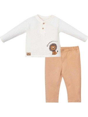 Erkek 9/24 Ay Graduuu Aslan Mozambik Müslin 2li Ta