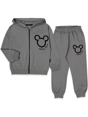 Erkek 2/5 Yaş 2ip Süzene Fare Nakışlı Eşofman Takı