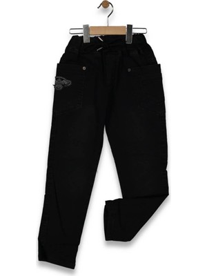Erkek 8/12 Yaş Kanat Nakışlı Kot Pantolon
