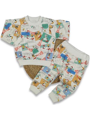 Erkek 6/24 Ay Snoopy Baskılı 2li Takım