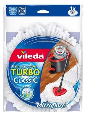 Vileda Turbo Easy Wring Mikrofiber Paspas Yedek Beyaz