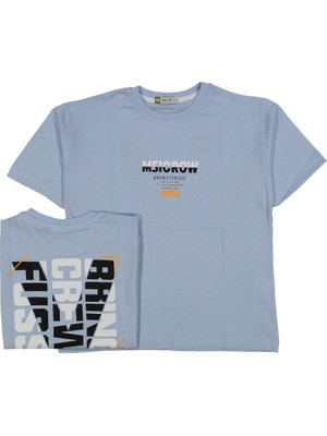 Erkek 13/16 Yaş Msıcrow Ön ve Arka Baskılı Tişört