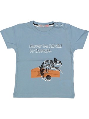 Erkek 6/18 Ay Never Be Afraıd Baskılı Tişört