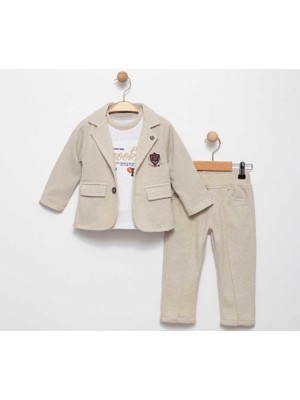 Erkek 2/5 Yaş Nakışlı Ceket Takım