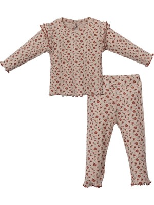 Kız 9/24 Ay Efres Çiçekli 2lı Takım