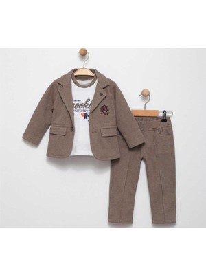 Erkek 6/24 Ay Nakışlı Ceket Takım