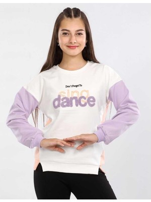 Kız 5/8 Yaş Sing Dance Süzüne Nakışlı Sweat