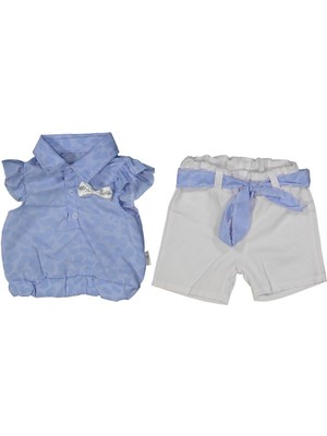 Kız 9/24 Ay Leopar Desenli Gömlek Takım