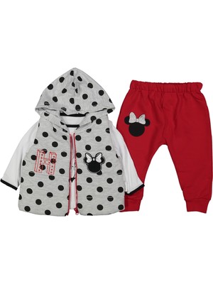 Kız 6/18 Ay Puanlı Fare Kafa 3 Lü Takı