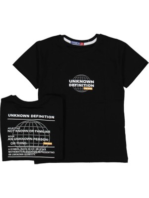 Erkek 9/12 Yaş Ön Arka Baskılı Tişört